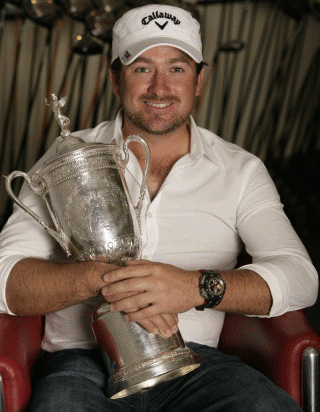 Graeme McDowell with US Open trophey