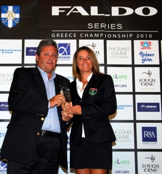 Elcin Ulu being congratulated on her success