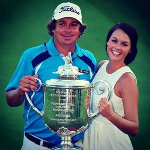 Jason Dufner USPGA withw ife