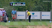 Scott Brown's cart path miracle eagle