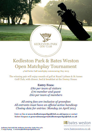 Kedleston Pairs matchplay