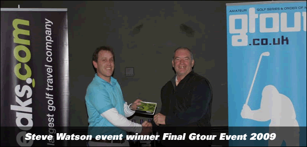 Steve Watson event winner Final Gtour Event 2009